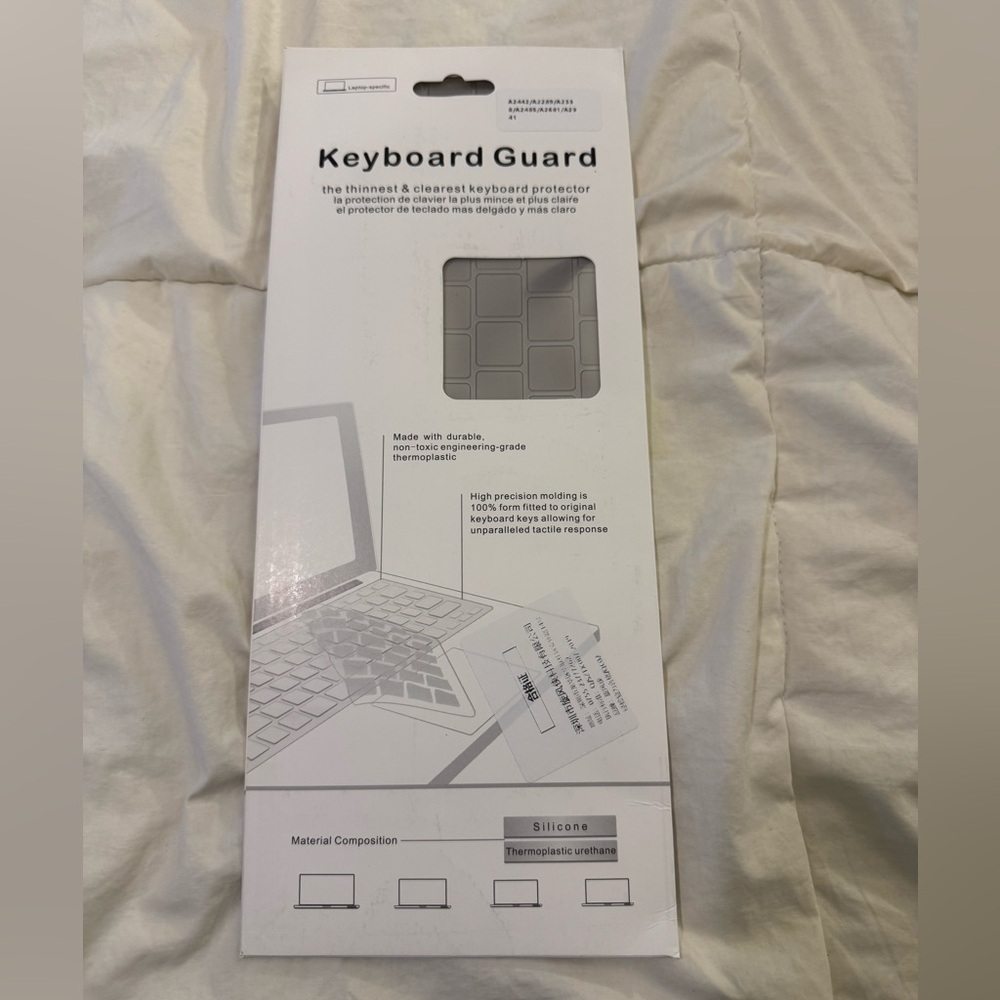 New 2024 MacBook Air 15” Keyboard Protector in Color Gray (A2941/A3114)